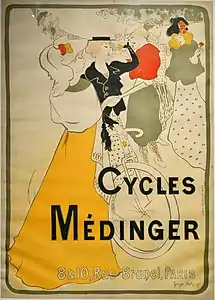 Cycles Mèdinger (1897), affiche.