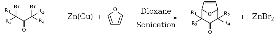 Exemple d'accélération par sonication d'une addition nucléophile conjuguée par couple zinc-cuivre.