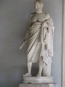 Statue d'un philosophe cynique.