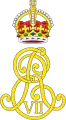 Monogramme du roi Edouard VII, surmonté de la couronne Tudor.