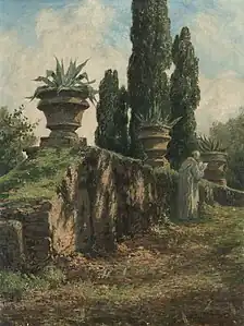 De la scène à la Villa Torlonia Frascati.