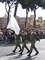 Soldats à Rome lors d'une parade militaire.