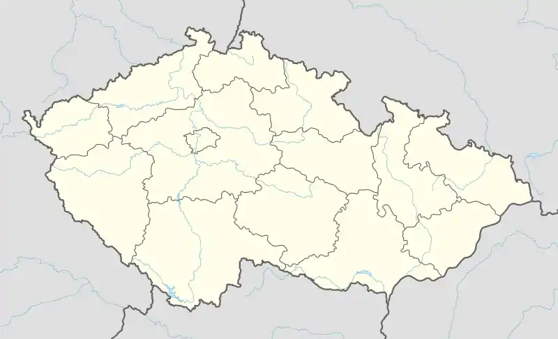 Localisation sur la carte de République tchèque