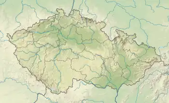 Voir sur la carte topographique de Tchéquie