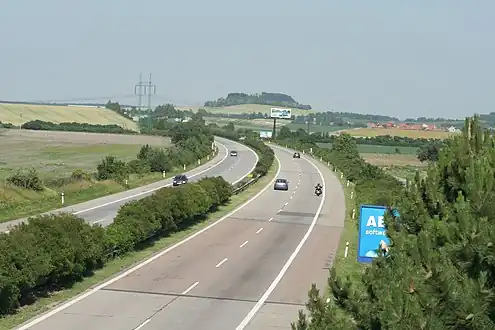 Autoroute D11 à Bříství.