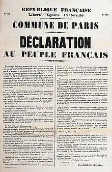 Description de l'image Déclaration au peuple français 1871.jpg.