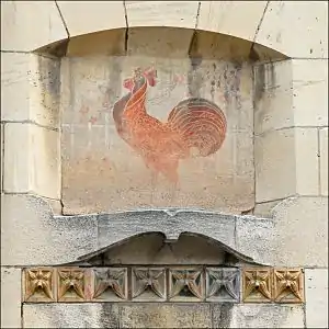 Décor de coq à l'extérieur de la villa Majorelle, octobre 2009.