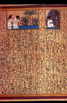 Formules 58 et 59 du papyrus d'Ani