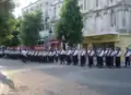 Sous-officiers en rang pour la cérémonie du 14 juillet