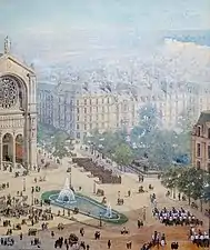 La place Saint-Augustin vers 1880.
