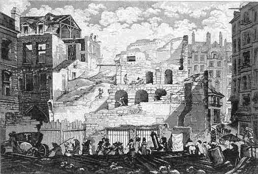 Démolition du Grand Châtelet de Paris.