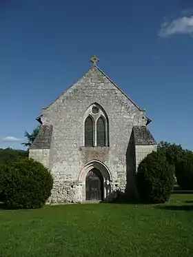 Vue extérieure de la chapelle de l'abbaye.