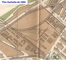 Dépôt des Batignolles en 1894.