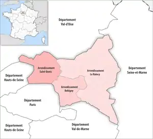 Arrondissements depuis 2017