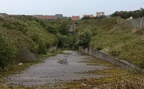 Détail de la descenderie du tunnel de 1973.