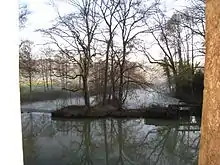 la Vingeanne au déversoir de La Romagne, avant Saint-Maurice