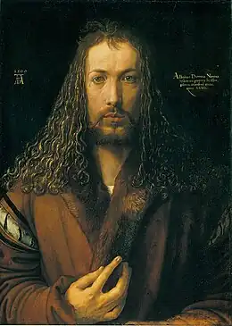 Albrecht Dürer, Autoportrait à la fourrure (1500).