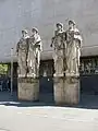 Les caryatides de l'ancienne Kunsthalle, sculptées par Wilhelm Albermann.