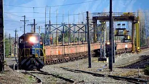 Train de marchandises à Los Andes