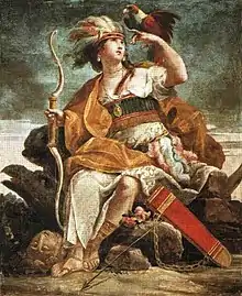 Domenico Muzzi, Allégorie de l'Amérique.