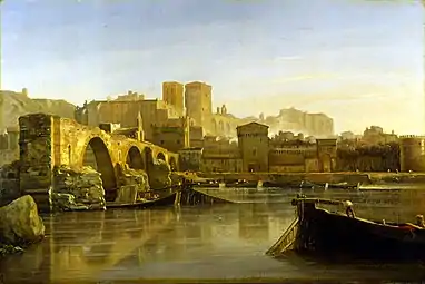 Vue d'Avignon et du pont Saint Bénezet, Avignon, musée Calvet.