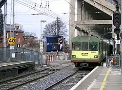 Train passant sous la tribune de Lansdowne Road