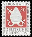 Timbre postal allemand, 1953.