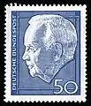 Heinrich Lübke sur un timbre de la RFA