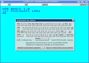 L'interface clavier du DCMO5