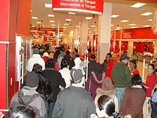 Black Friday dans un centre commercial aux États-Unis, en 2008.