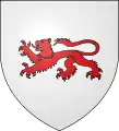 Armes des d'Eschelles (Maine) : d'argent, au lion passant de gueules.