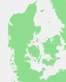 Localisation de Endelave sur la carte du Danemark