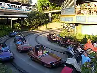 Autopia au Disneyland d'Anaheim en 2005.