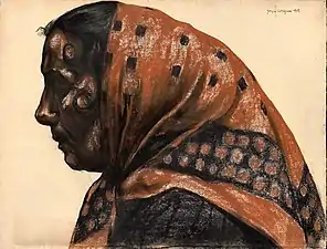 Paysanne au fichu (1913), musée des Beaux-Arts de Bordeaux.