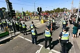 Manifestation à Melbourne (Australie).