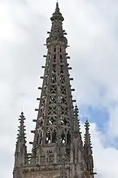 Aiguille d’une des tours de la cathédrale de Burgos, par Jean de Cologne.
