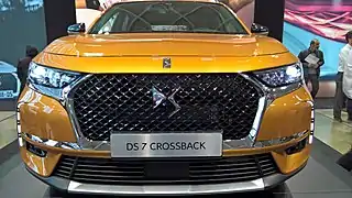 Calandre du DS 7 Crossback.