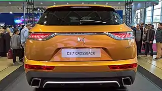 Vue arrière du DS 7 Crossback.