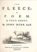 Sous le titre et le nom de l'auteur, illustration : 2 brebis et 2 agneaux