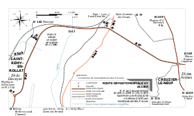 Carte de la route.