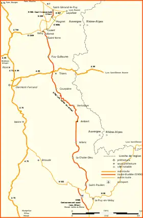 Carte de la route.