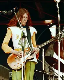 David Allen joue Les Paul Deluxe, 1974