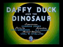 Description de l'image Daffy Duck and the Dinosaur title card.png.