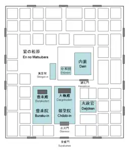 Plan schématique du Grand Palais (disparu).