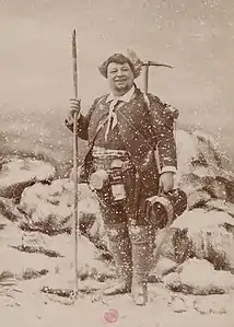 Dailly dans le rôle-titre de Tartarin sur les Alpes (Gaîté, 1888).