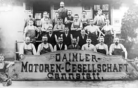 Salariés Daimler-Motoren-Gesellschaft Bad Cannstatt, 1890