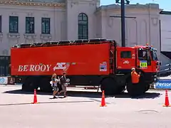 Un camion de l'assistance (no 811) participant au Rallye Dakar 2010