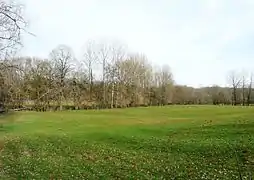 La vallée du Dalon à Boisseuilh, près du lieu-dit le Petit Moulin.