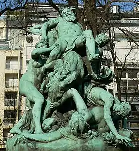 Jules Dalou, Le Triomphe de Silène, jardin du Luxembourg.