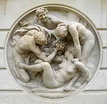 Haut-relief de la Bacchanale de Jules Dalou.